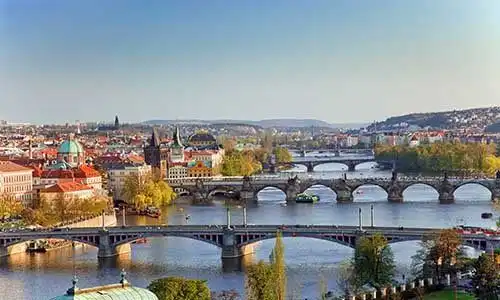 © sborisov - Fotolia | View on Prague Bridges at sunset
