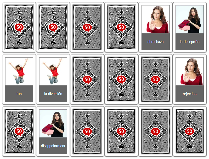 Memo igra - 50languages.com